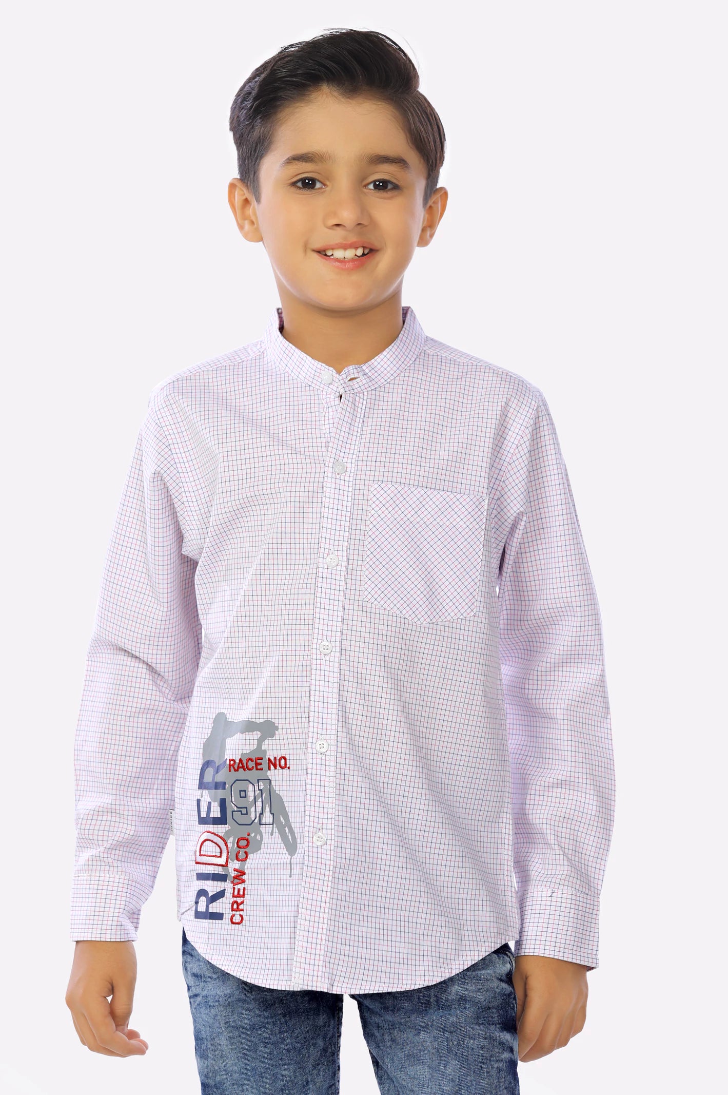 Multicolor Minicheck Boys Shirt From Diners