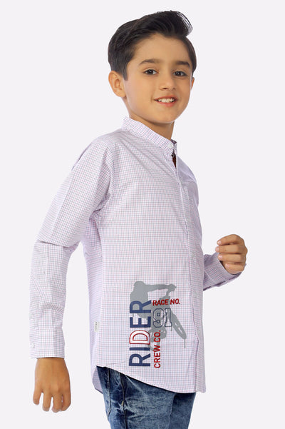 Multicolor Minicheck Boys Shirt From Diners