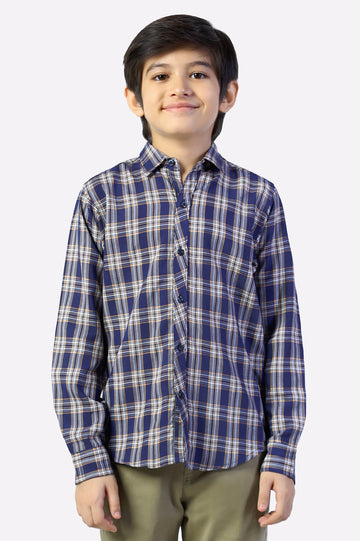 Multicolor Glen Plaid Check Casual Shirt
