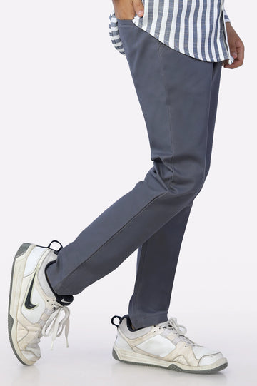 Grey Cotton Chino