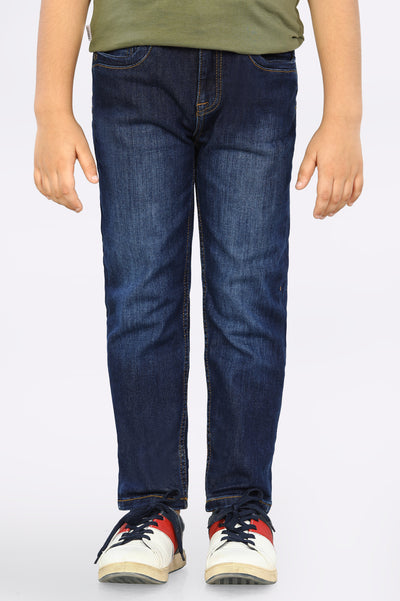 Dark Blue Slim Fit Denim Jeans From Diners
