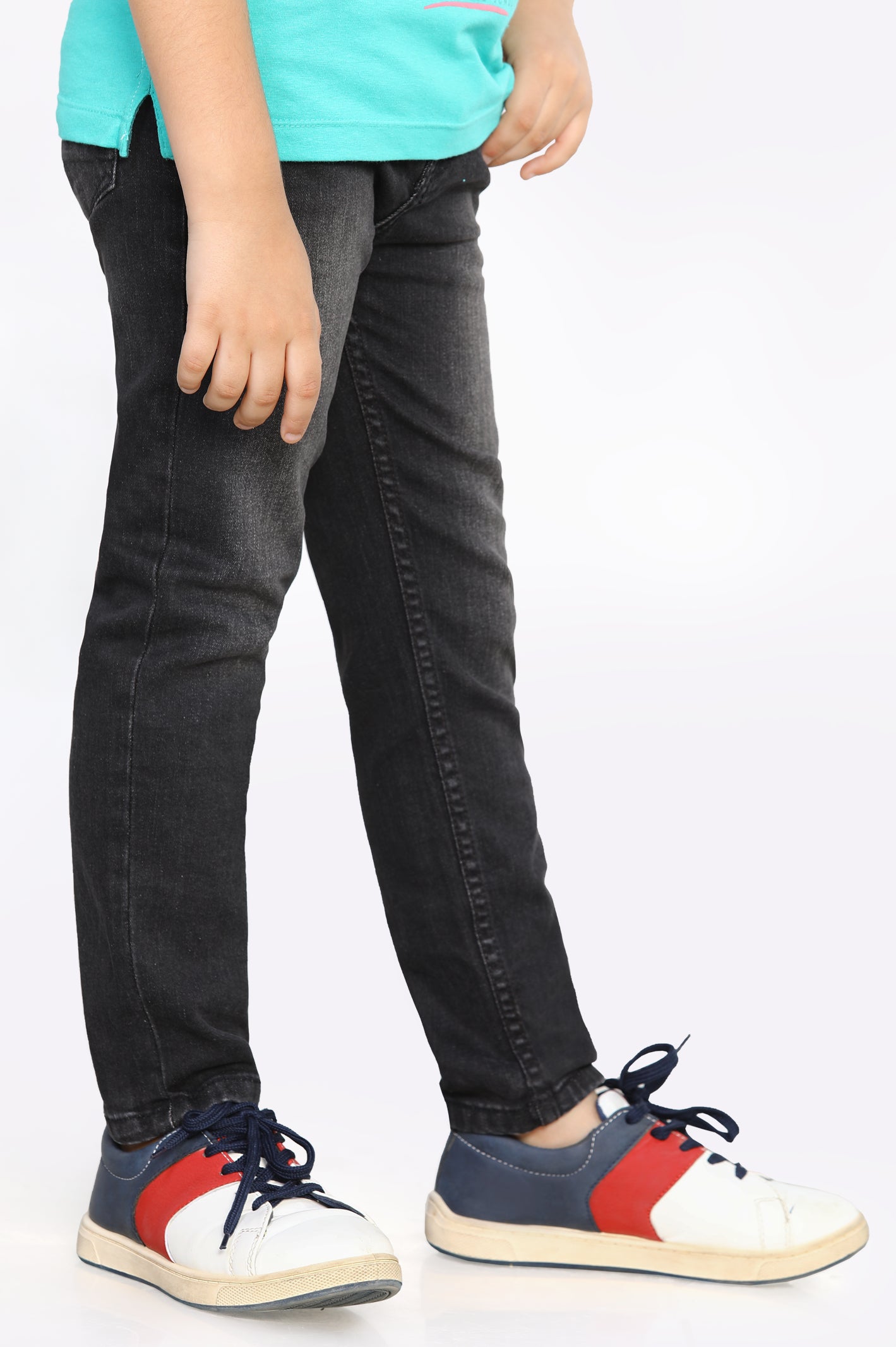 Brushed Black Slim Fit Denim Jeans From Diners