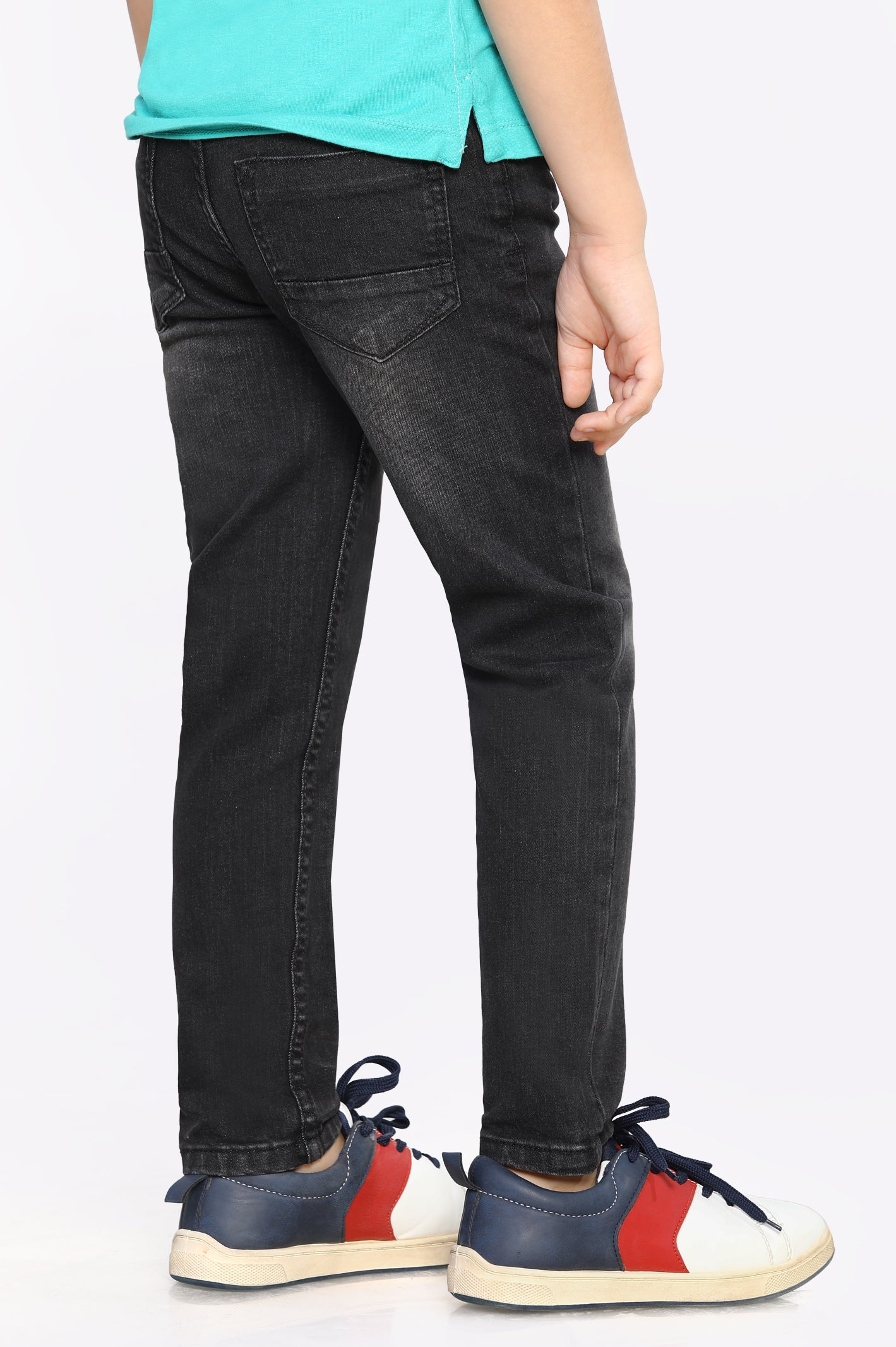 Brushed Black Slim Fit Denim Jeans From Diners