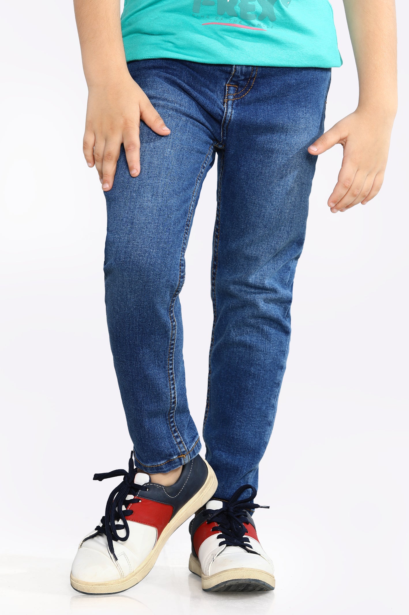 Medium Blue Slim Fit Denim Jeans From Diners