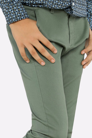 Olive Denim Jeans For Boys