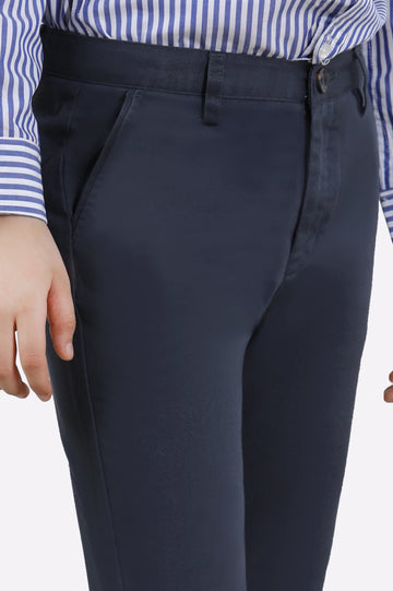 Dark Grey Chinos For Boys