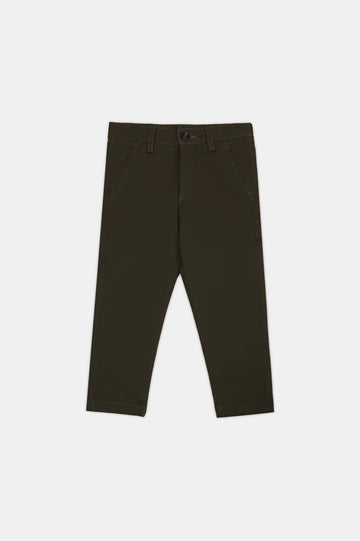 Dark Olive Boys Chinos