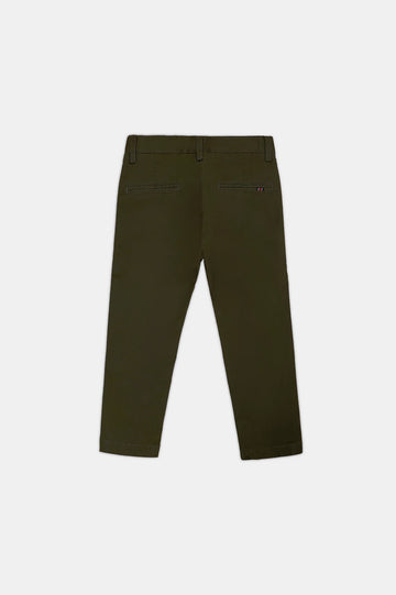 Dark Olive Boys Chinos