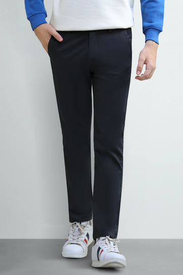 Dark Grey Boys Cotton Chinos