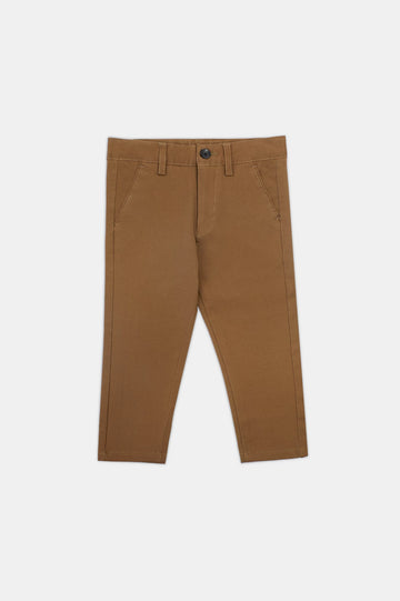 Brown Boys Cotton Chinos