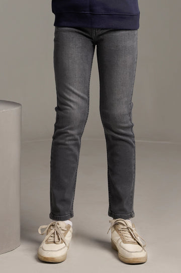 Grey Denim Jeans For Boys