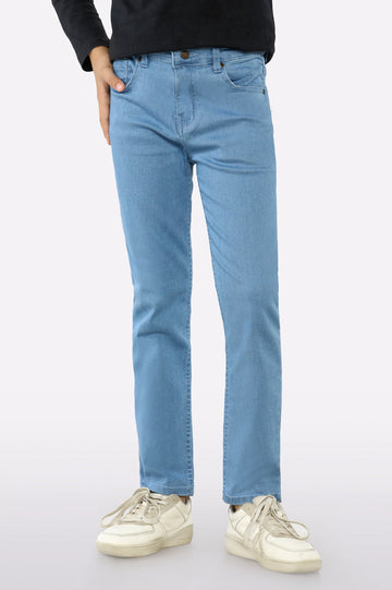 Light Blue Denim Jeans For Boys