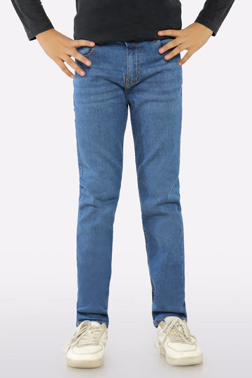Dark Blue Denim Jeans For Boys