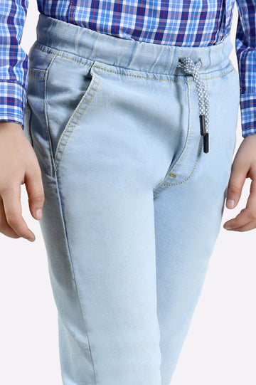 Light Blue Denim Jeans For Boys