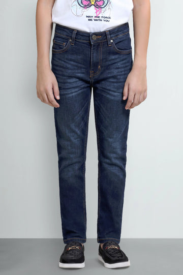 Dark Blue Boys Denim Jeans