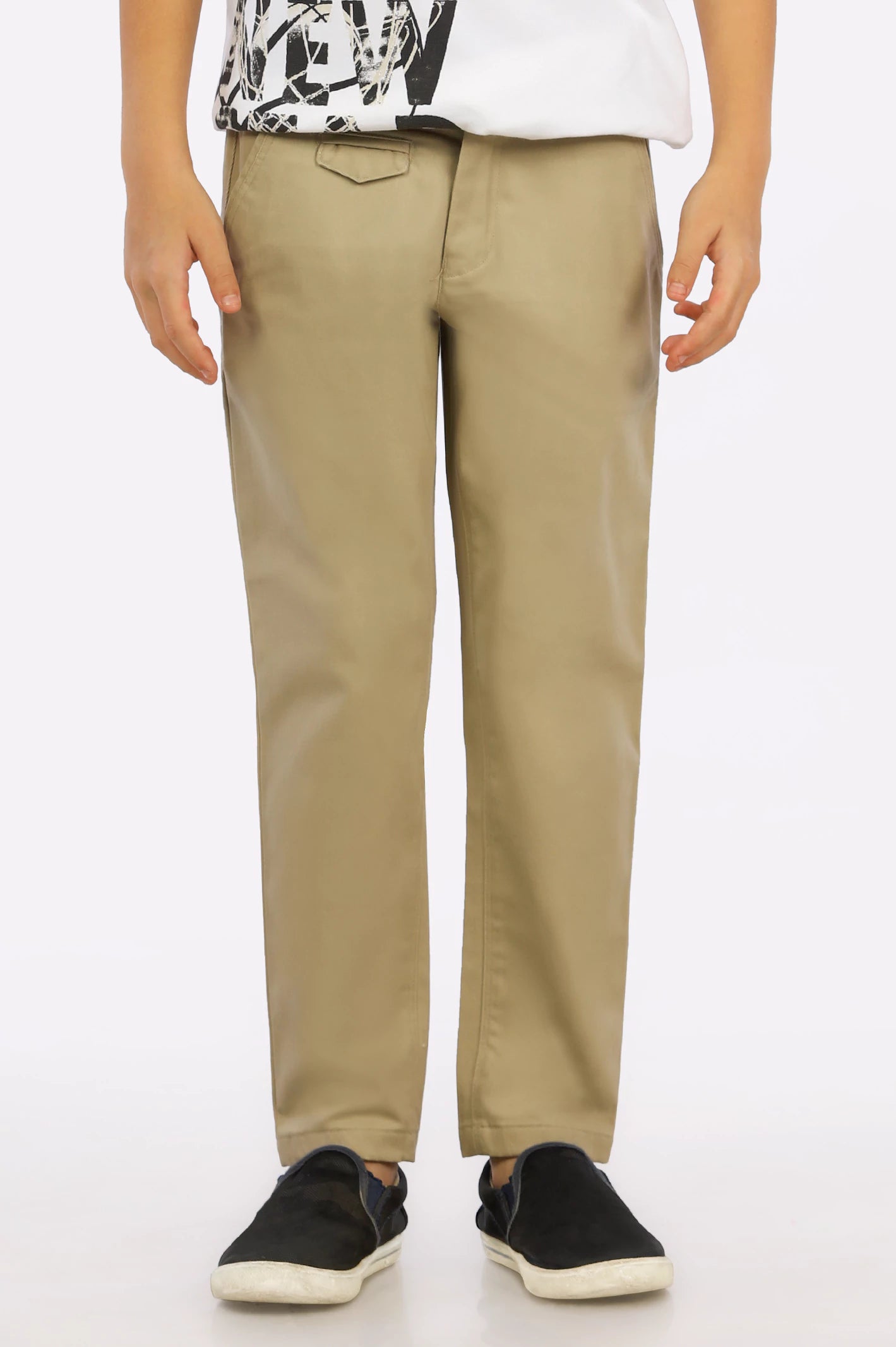 Light Khaki Relaxed Fit Chino Trouser From Diners