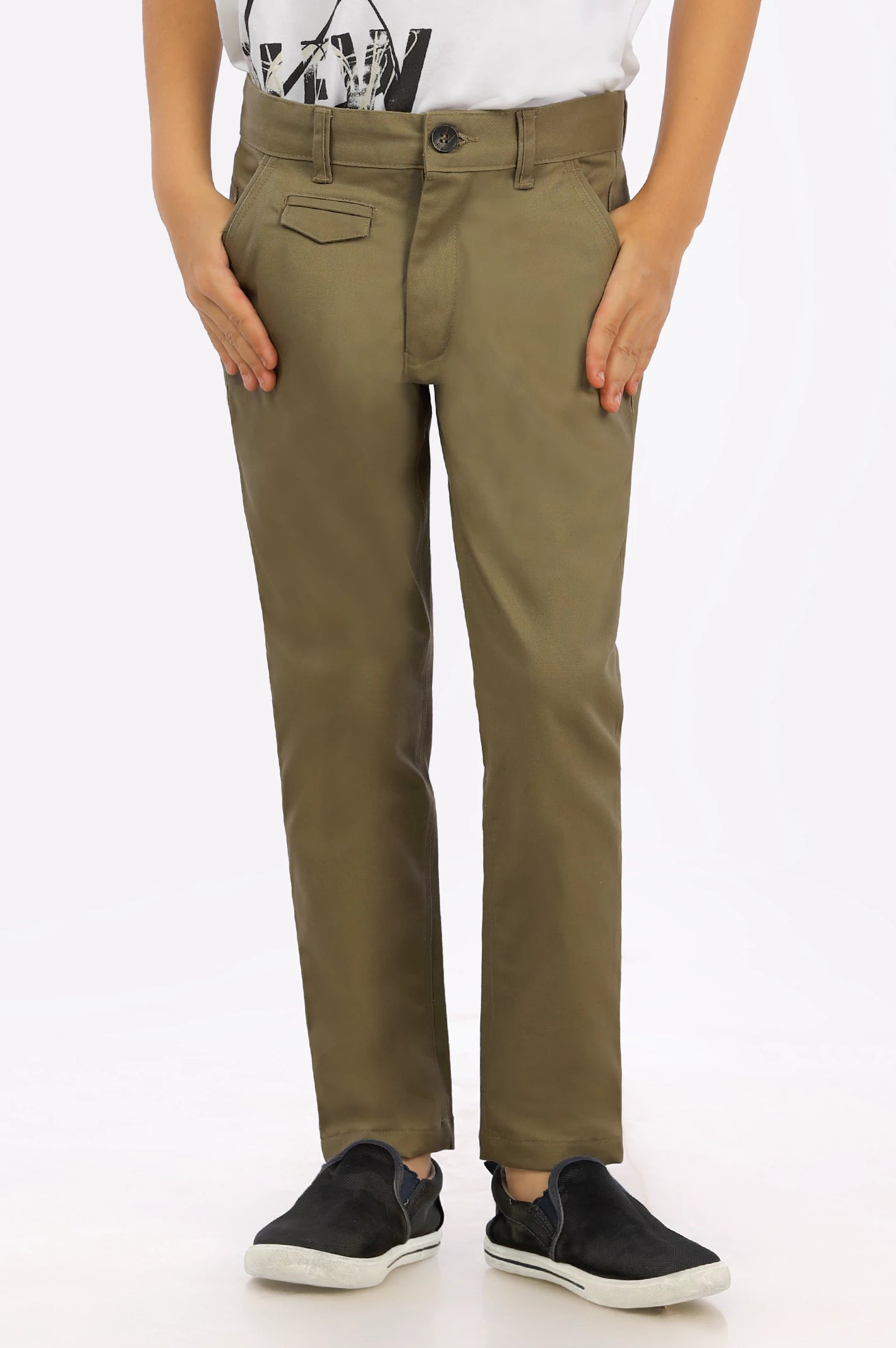 Brown Comfort Fit Chino Trouser From Diners