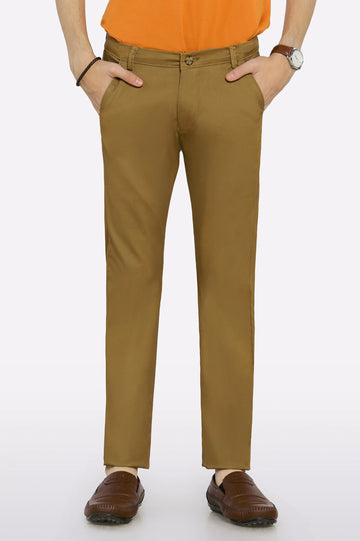 Camel Cotton Chinos For Boys