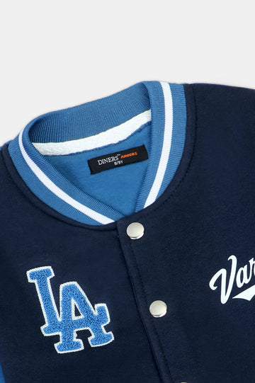 Navy Blue Boys Bomber Jacket