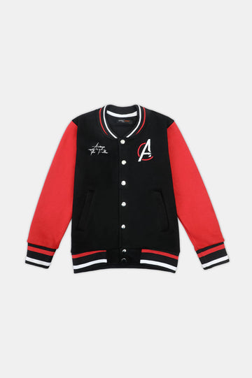 Black and Red Boys Bomber Jacket