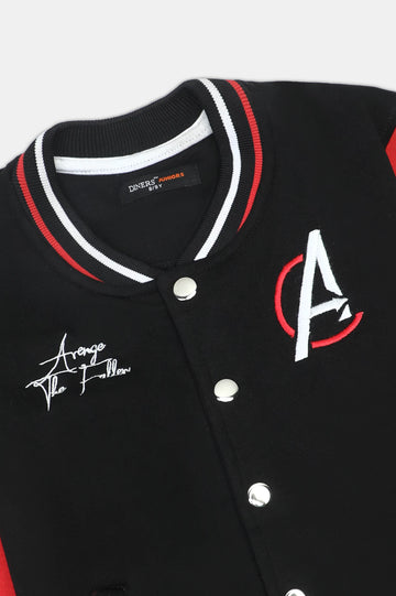 Black and Red Boys Bomber Jacket