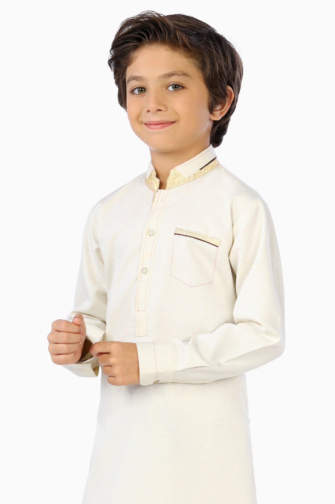 Cream Boys Shalwar Suit From Diners