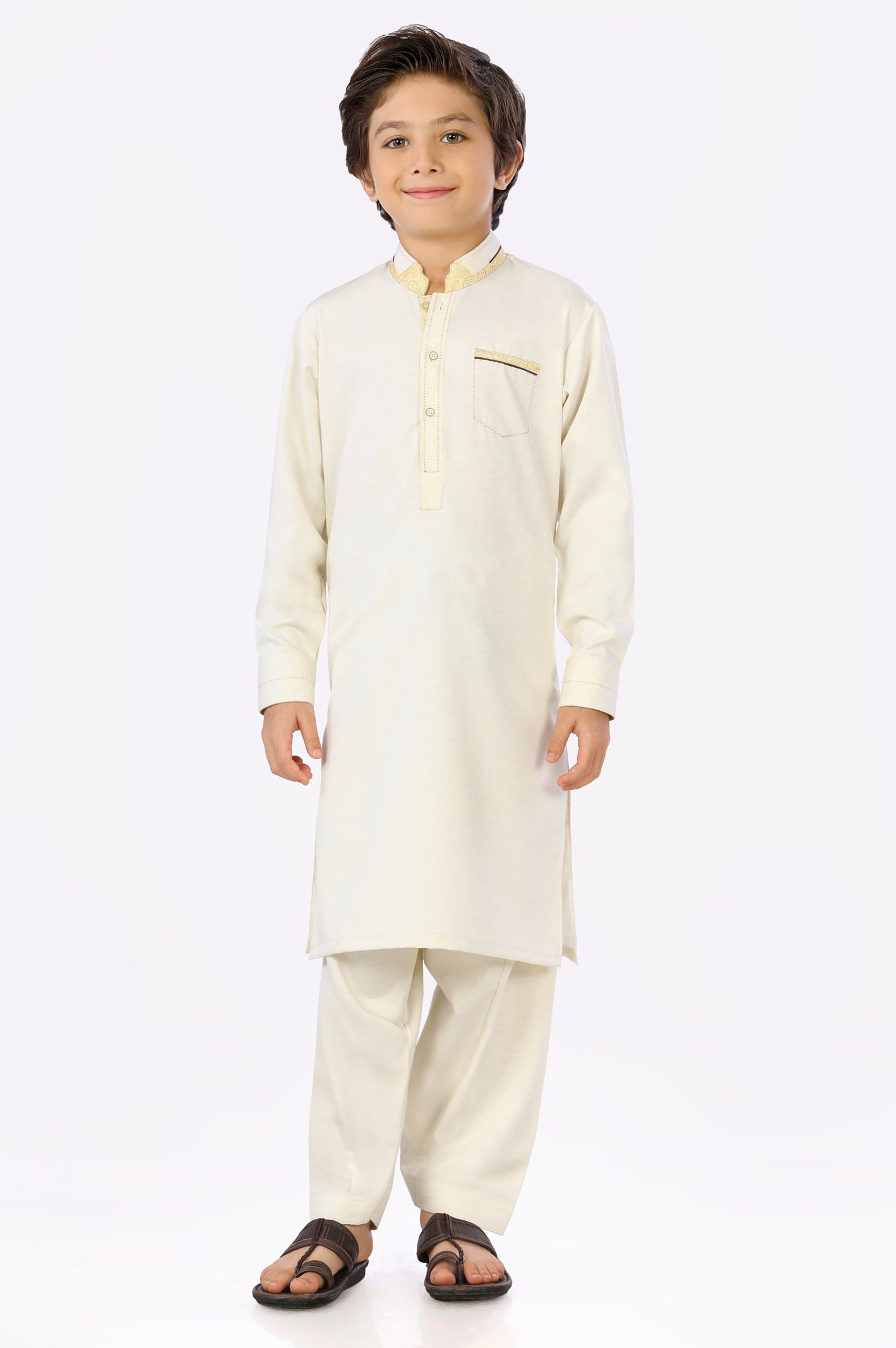 Cream Boys Shalwar Suit From Diners