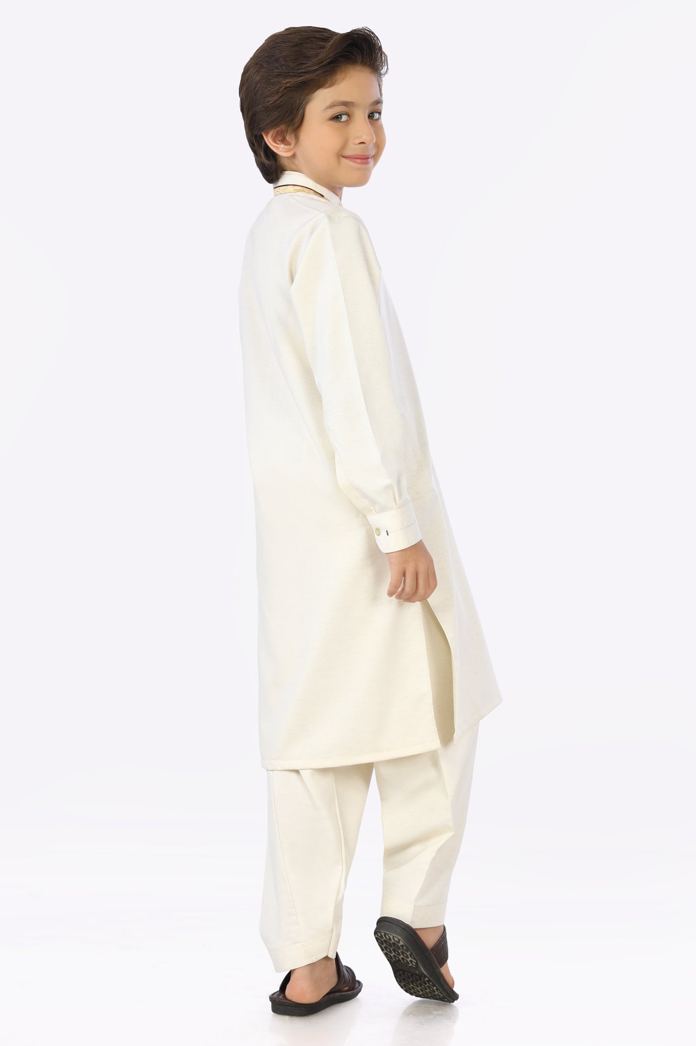 Cream Boys Shalwar Suit From Diners