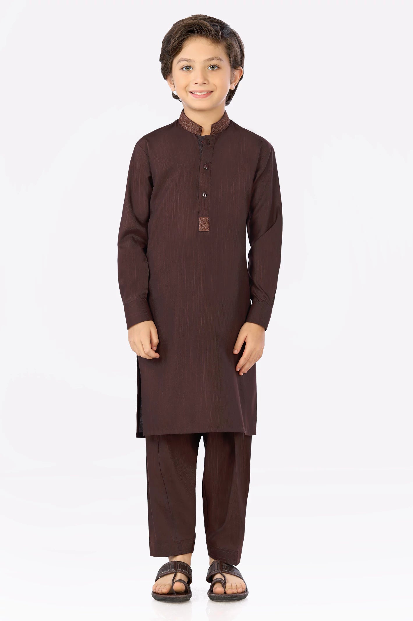 Maroon Boys Shalwar Suit From Diners