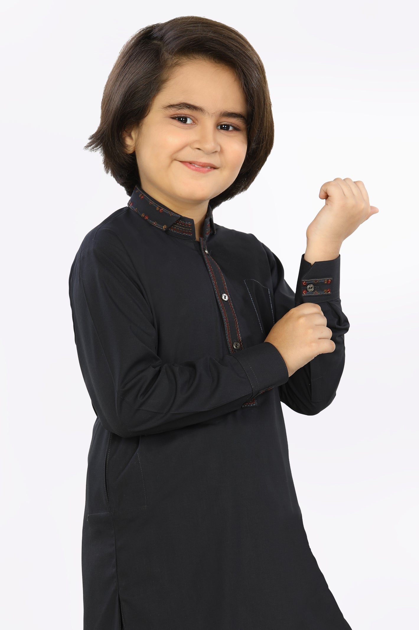 Dark Grey Boys Shalwar Suit From Diners