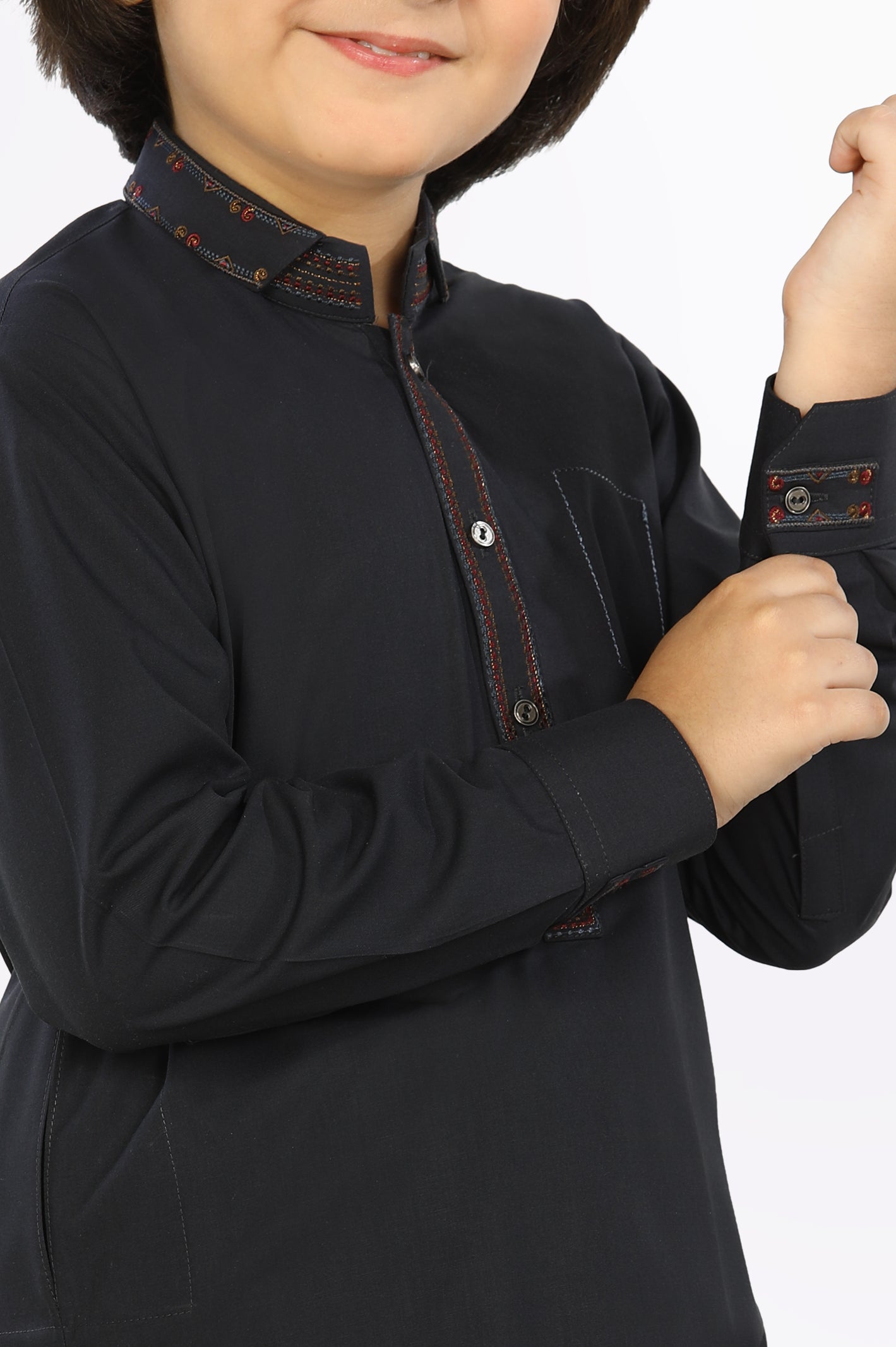 Dark Grey Boys Shalwar Suit From Diners