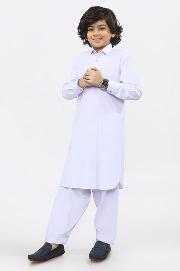 White Boys Shalwar Suit