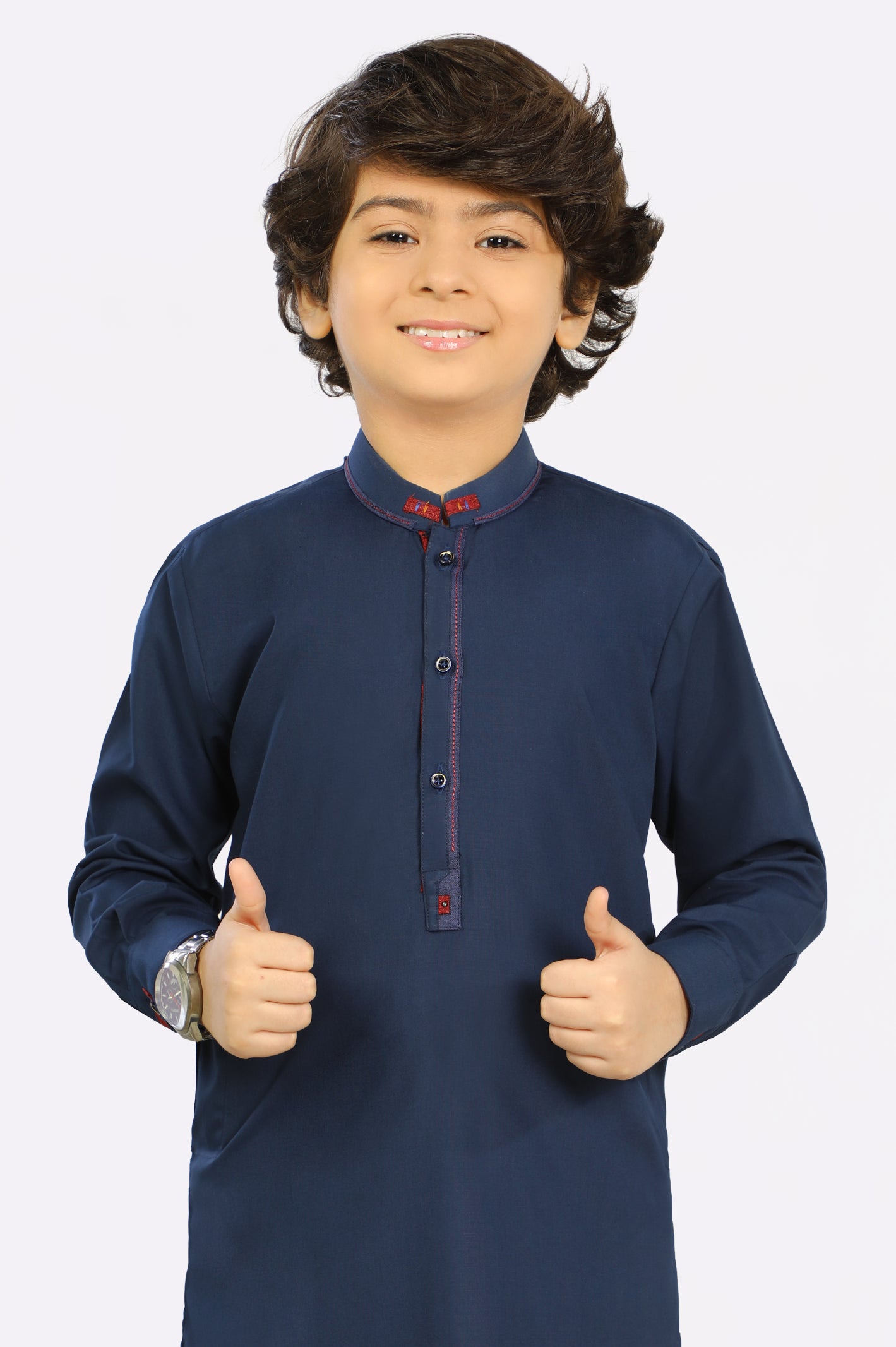 Navy Blue Wash Wear Boys Shalwar Suit