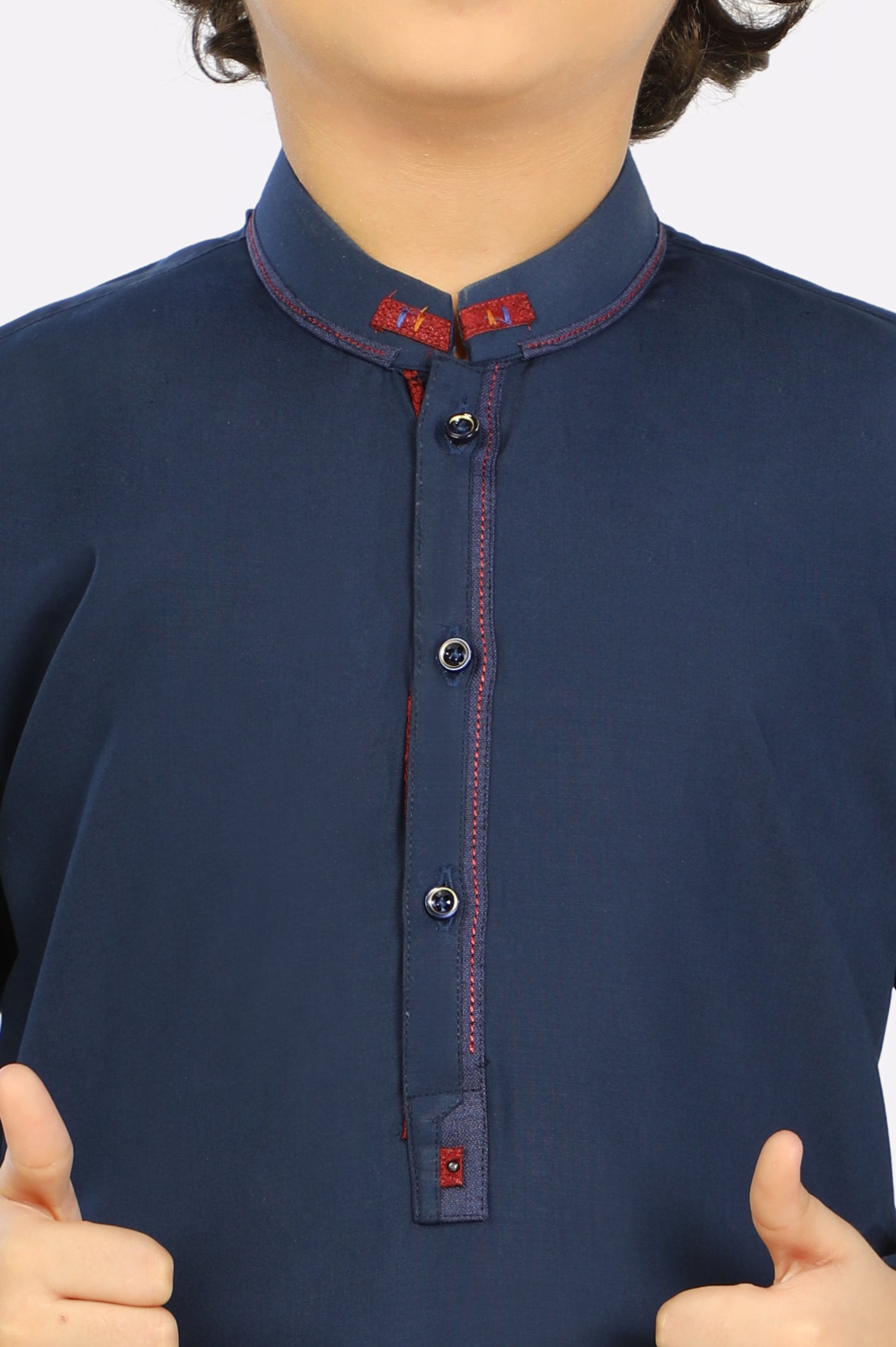 Navy Blue Wash & Wear Boys Shalwar Suit From Diners