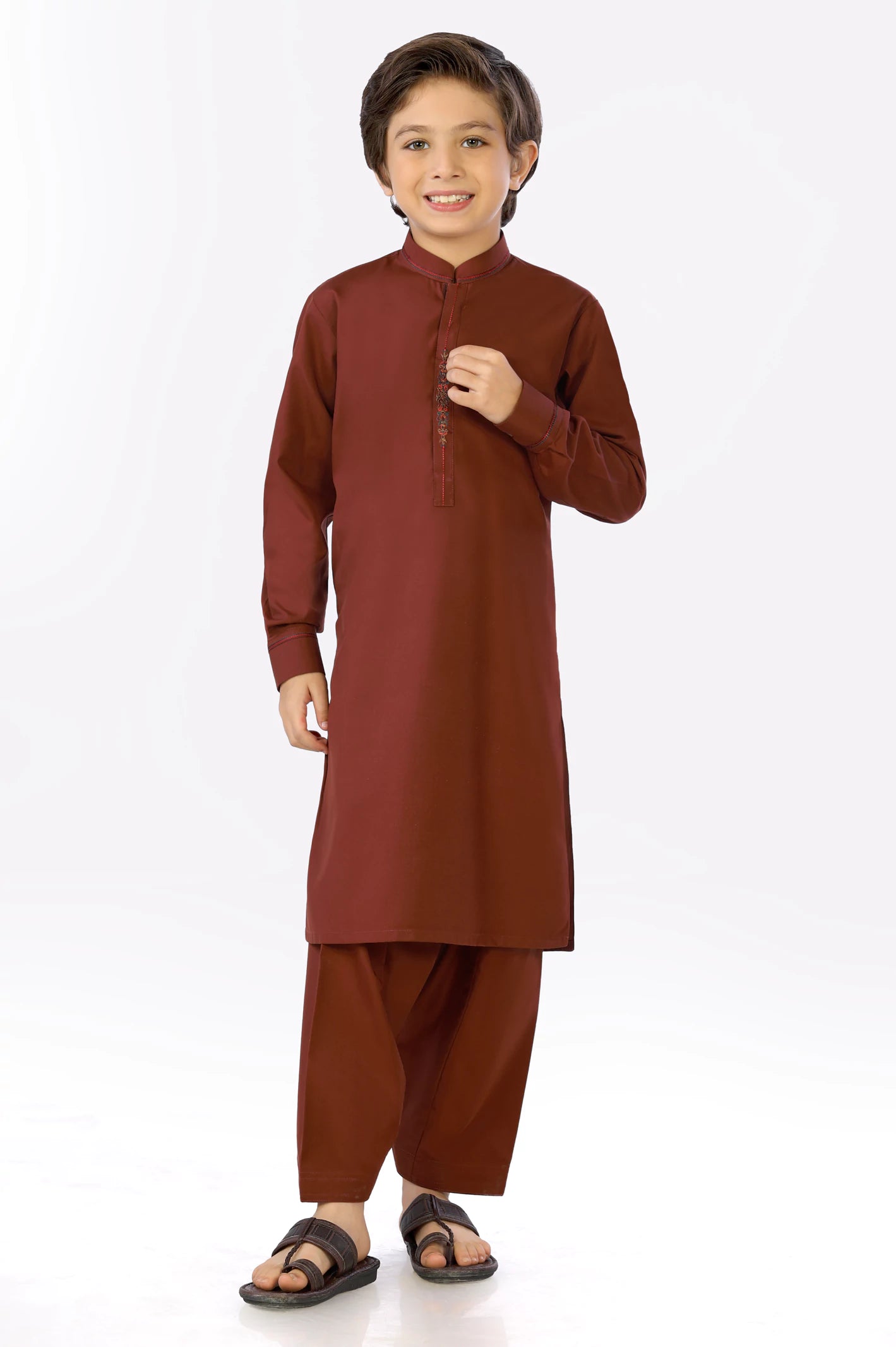 Maroon Boys Shalwar Suit From Diners