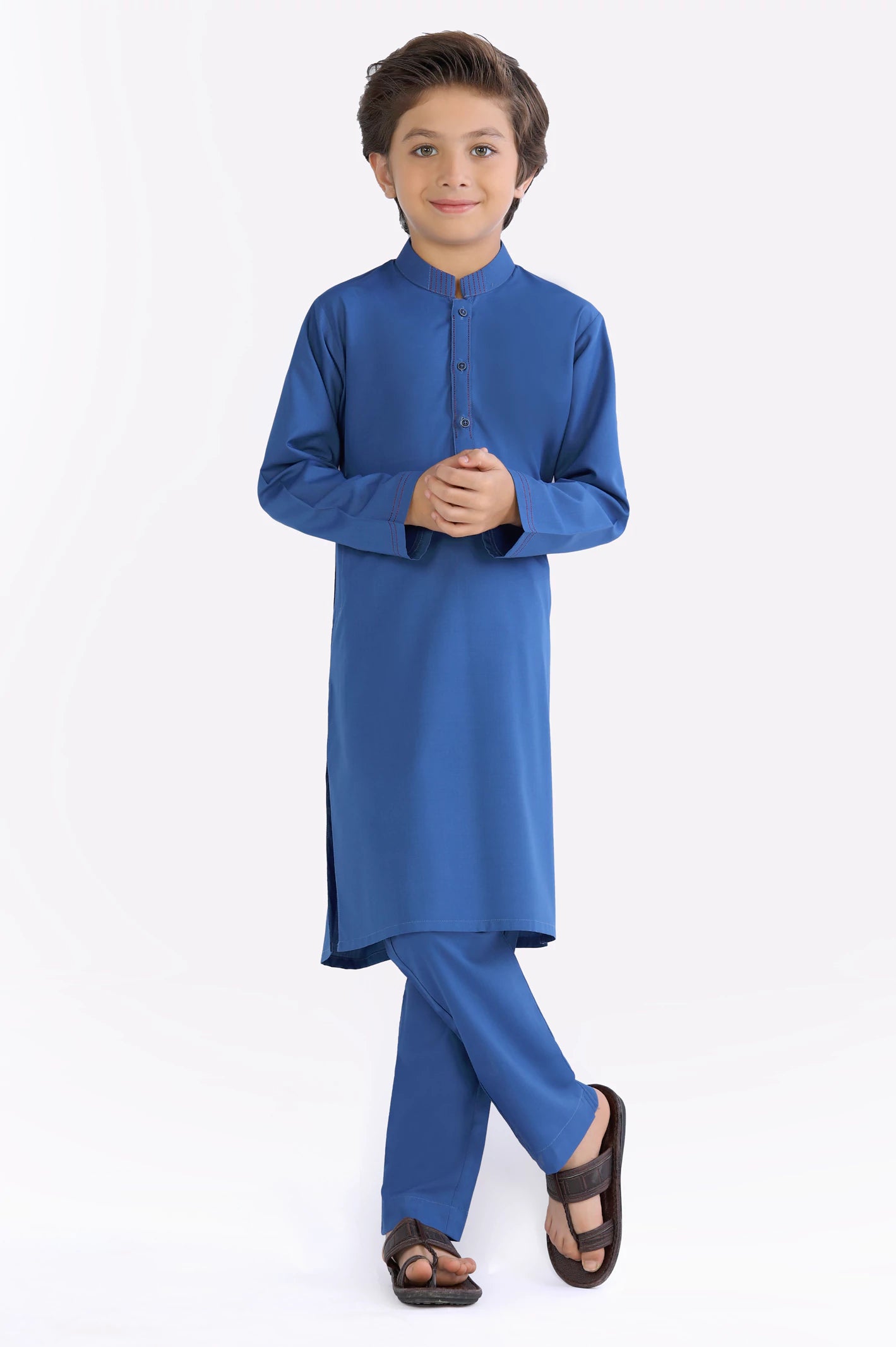 Medium Blue Boys Shalwar Suit From Diners