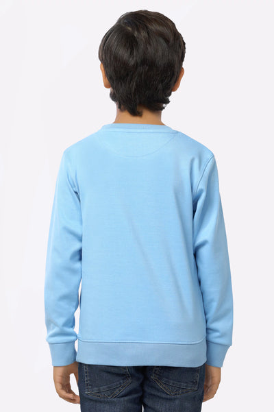 Blue Graphic Printed Boys Sweatshirt From Diners