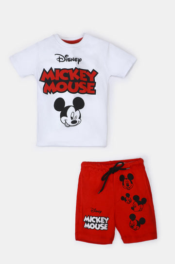 Red Mickey Mouse Boys Combo