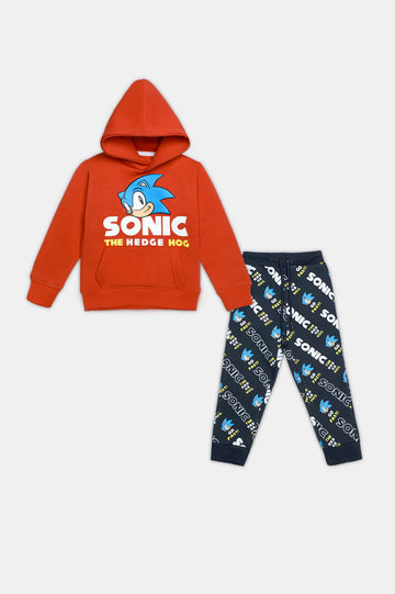 Sonic Graphic Boys Hoodie With Trouser