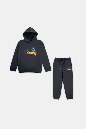 Graphic Printed Hoodie With Sweatpants