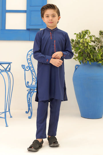 Boys Royal Blue Kurta Pajama
