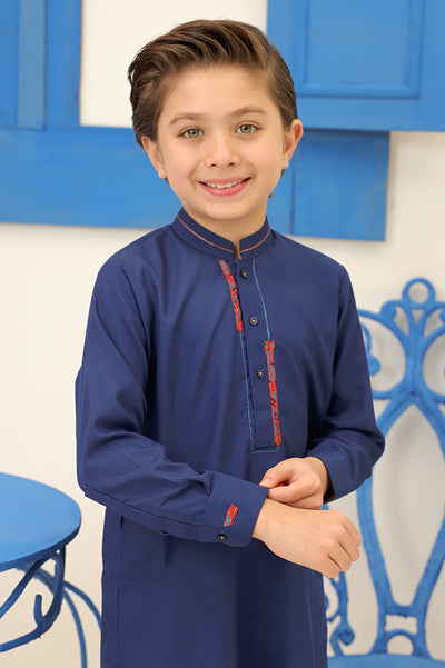 Royal Blue Boys Kurta Pajama for diners