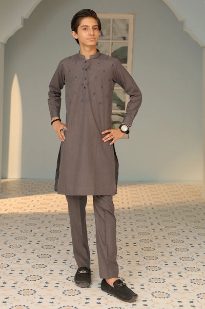 Dark Grey Kurta Pajama for Boys