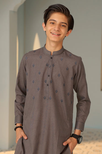 Dark Grey Boys Kurta Pajama