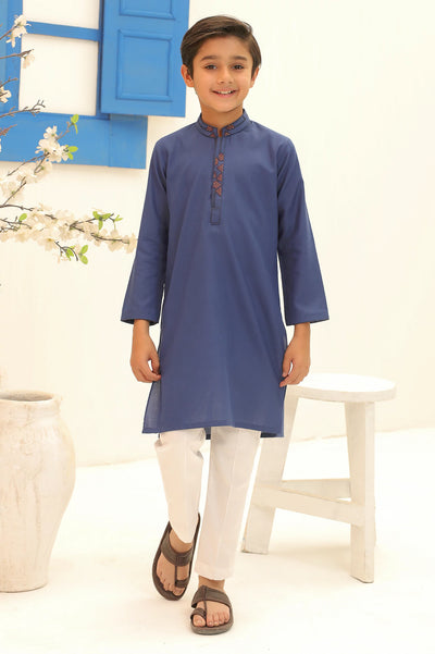 Boys Royal Blue Kurta Pajama