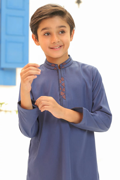 Kurta Pajama Royal Blue Boys 