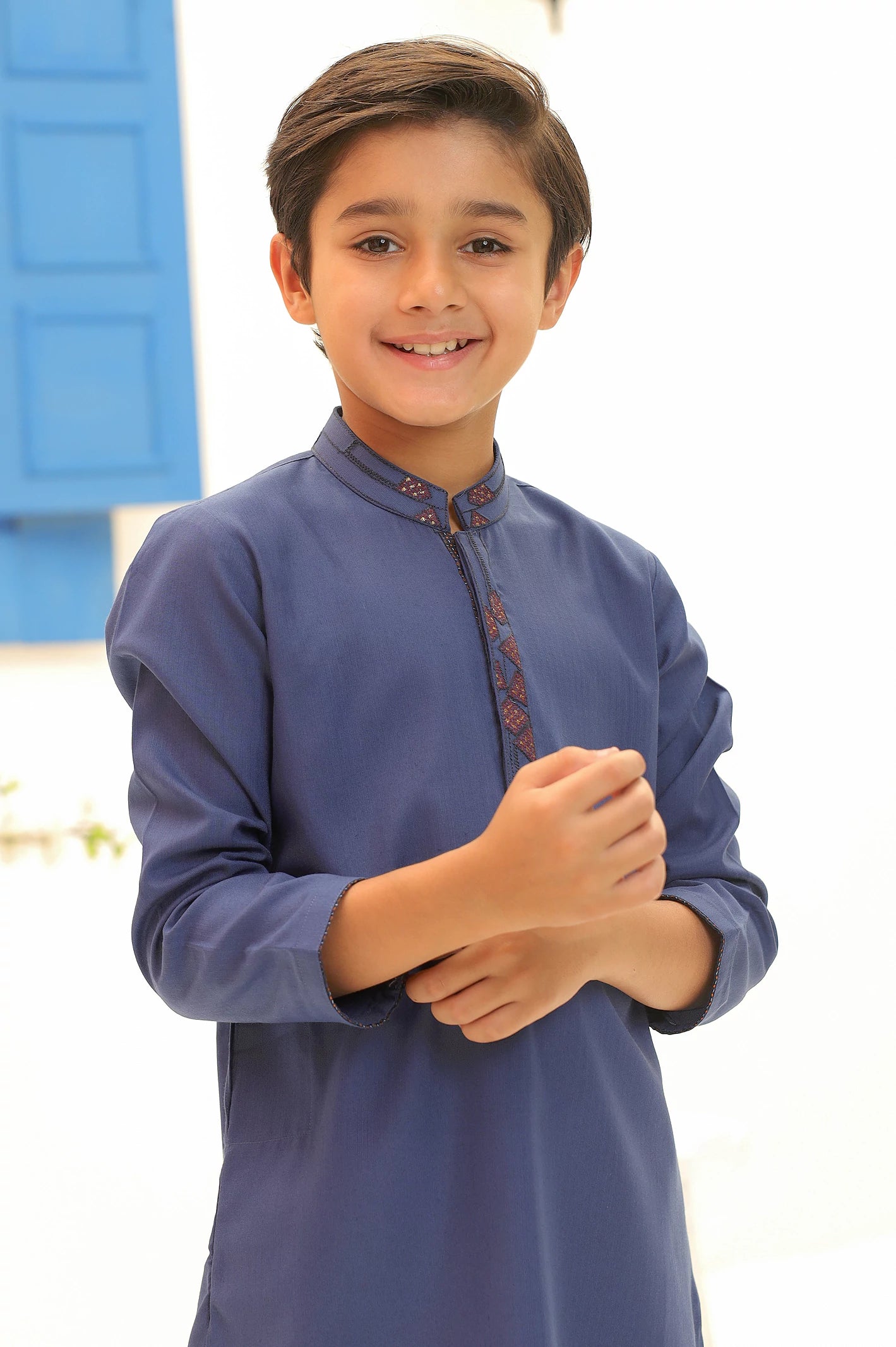 Boys Royal Blue Kurta Pajama Diners Pakistan