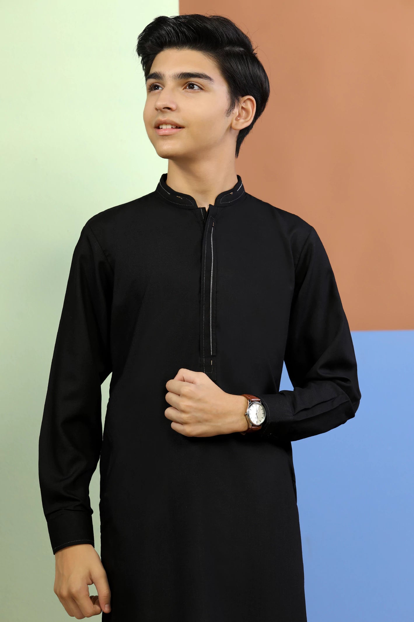 Black Boys Kurta Pajama From Diners