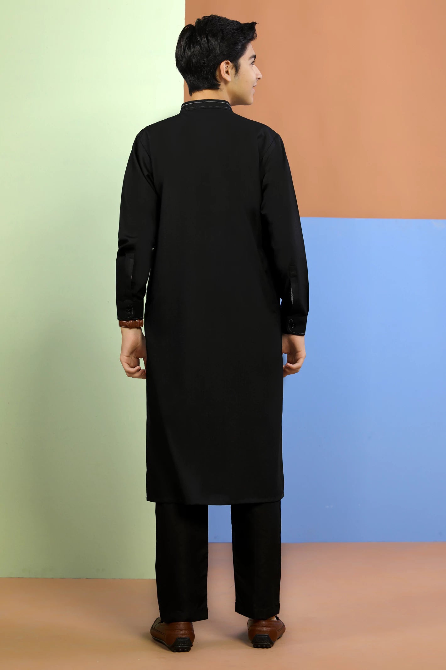 Black Boys Kurta Pajama From Diners