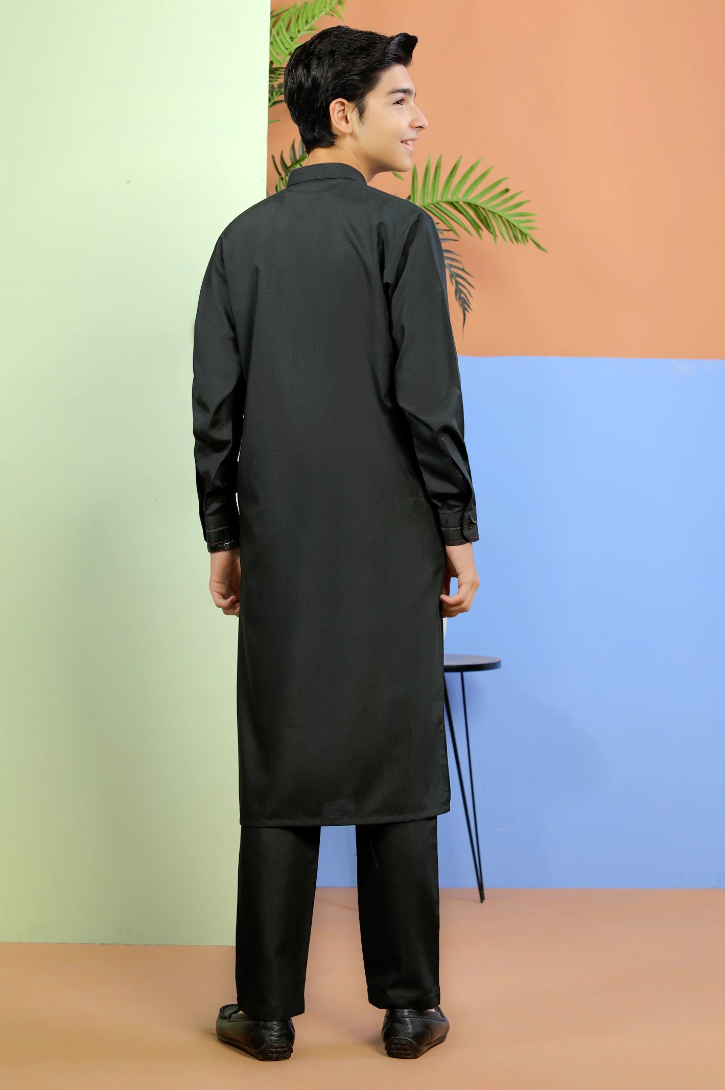 Dark Green Boys Kurta Pajama From Diners